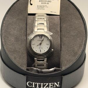 CITIZEN - NEW WOMEN ECO DRIVE SUNRISE EM0330-55D MOTHER OF PEARL DIAL